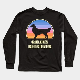 Golden Retriever Vintage Sunset Dog Long Sleeve T-Shirt